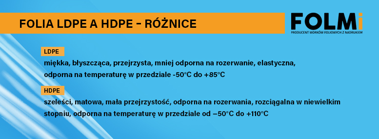Folia LDPE a HDPE - r&oacute;żnice